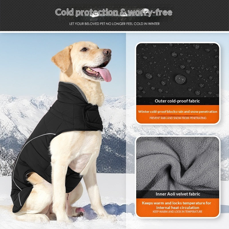 Gewatteerde jas voor honden Mountain - Waterdicht wintermodel