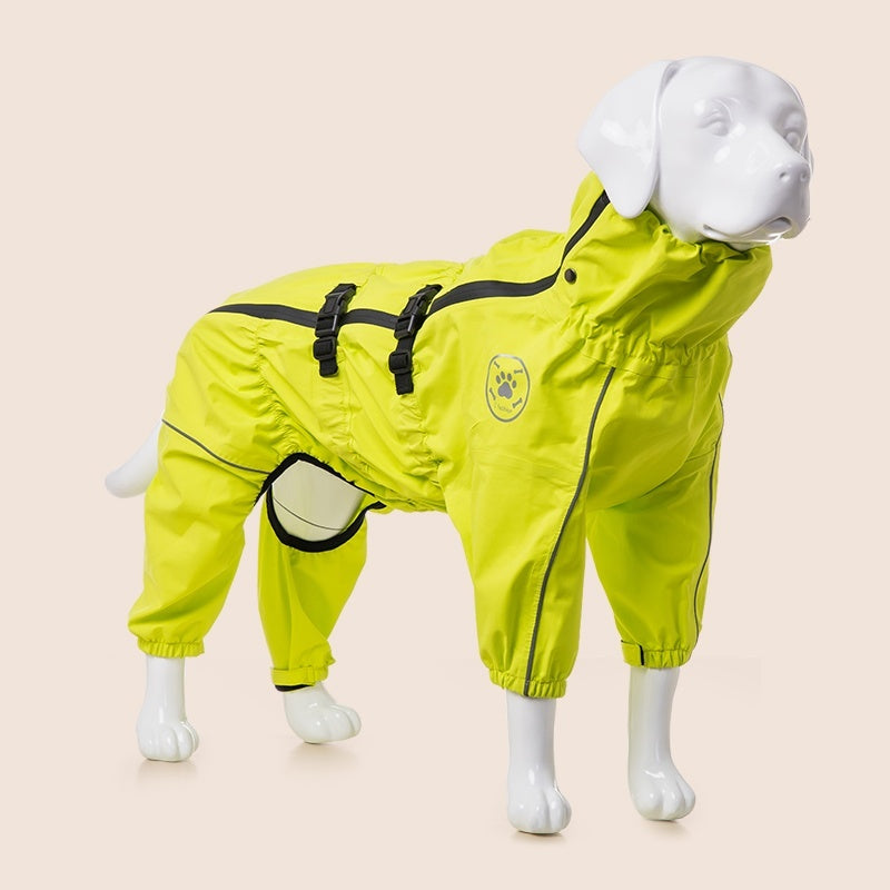 Impermeabile per cani grandi e medi con zip waterproof e maniche