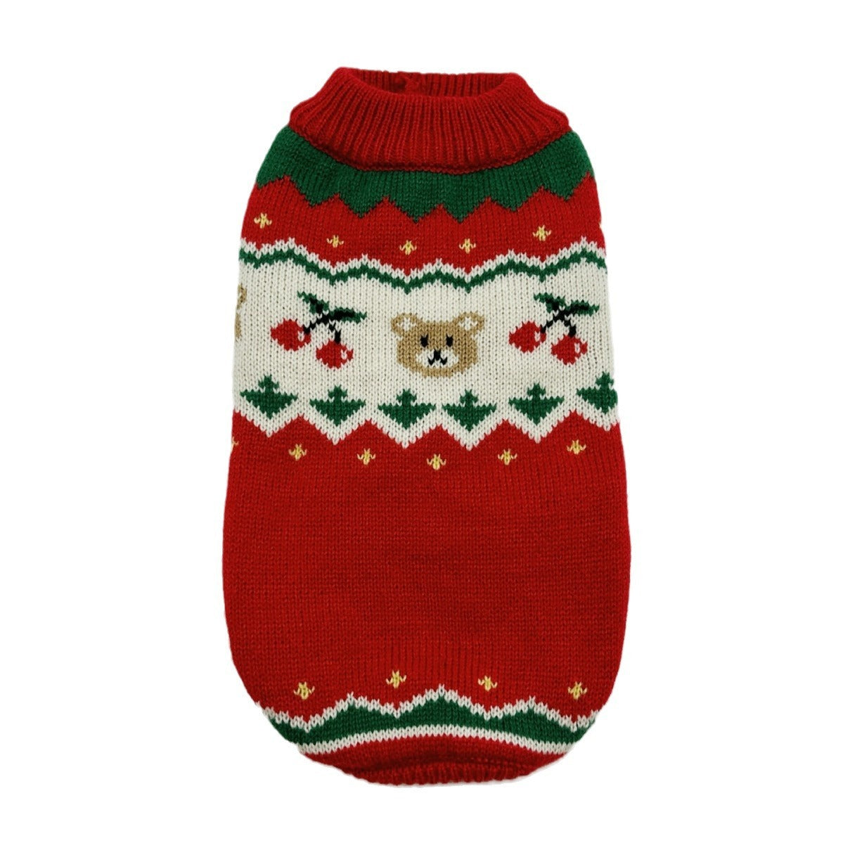 Maglioncino Rosso Orsetti Festivi - Speciale Natale - Dog Moda