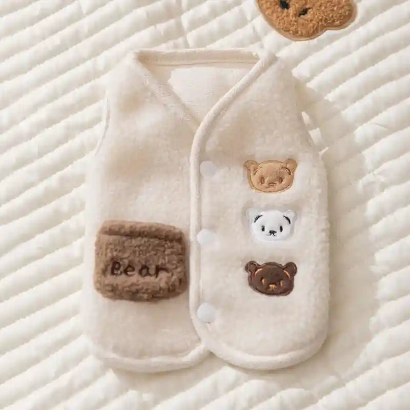 Gilet per Cani con Ricamo Orsetto - Caldo e Imbottito by Dog Moda