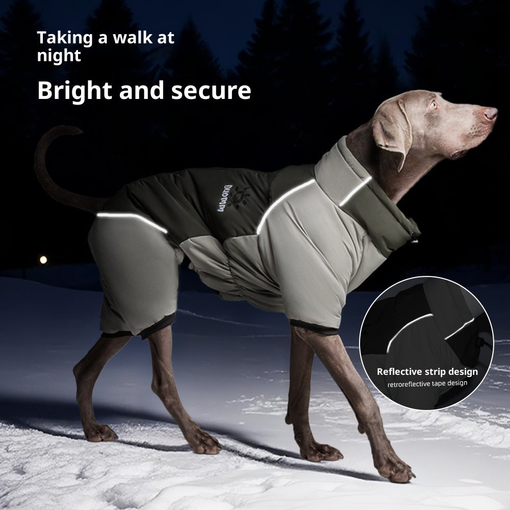 DUOMM Waterproof Padded Coat for 4-Legged Dogs XL-5XL