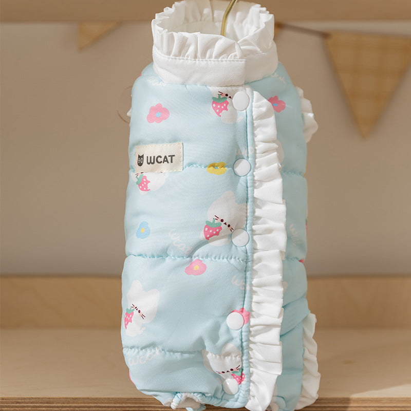 Cappottino WCAT per Cani con Orsetti - Caldo e Morbido