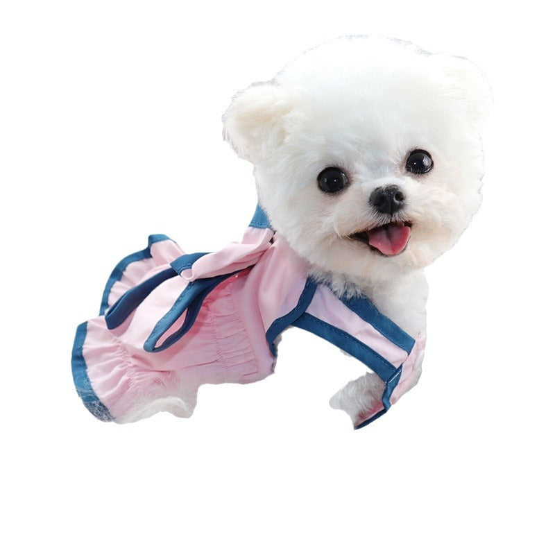 Vestito Elegante per Cani Smanicato con Fiocco | Dogmoda