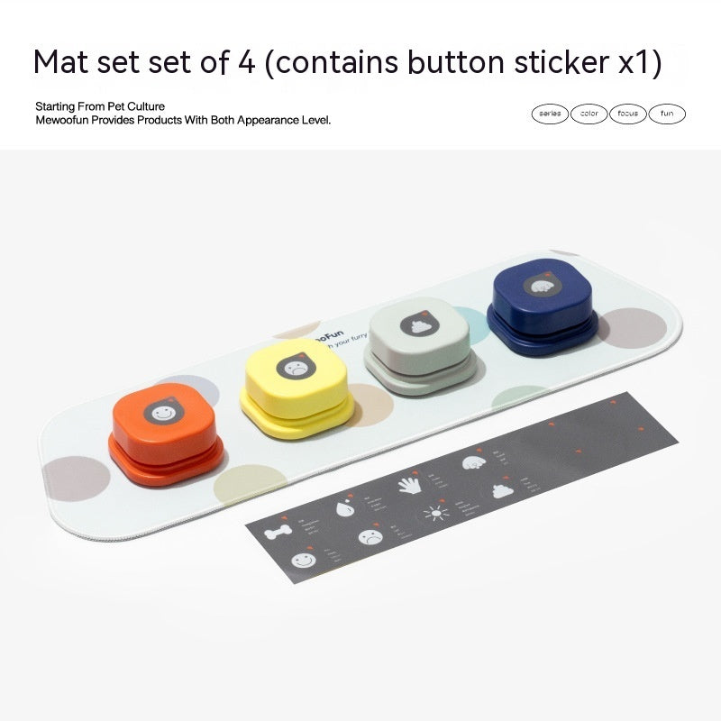 4 Colors Pet Communication Button One-click Prevent Physical Inactivity Recordable Dog Talking Button Toy Cat Toy Pet Products by Dog Moda
