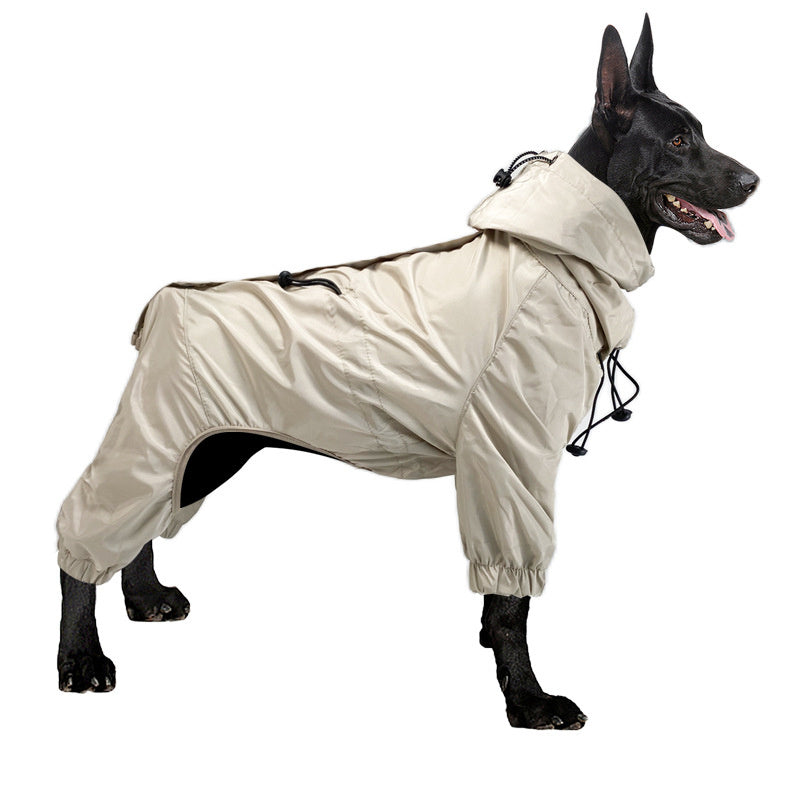 "Alpha" Four-Legged Dog Raincoat | Protection and Comfort for Rainy Days