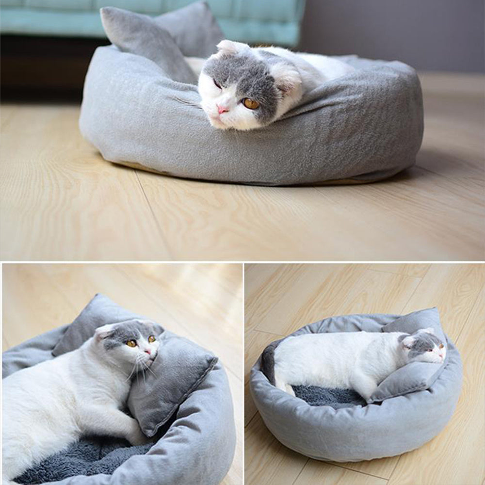Cuccia Tonda Morbida in Pile per Cani e Gatti – Ideale per Cuccioli e Razze di Piccola Taglia - Dog Moda