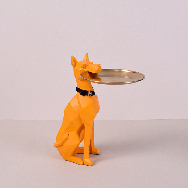 Svuotatasche Doberman in Resina – Decorazione Multifunzione