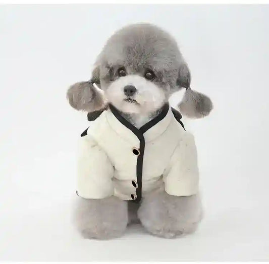 Cappotto Cani Mademoiselle - Trapuntato Paillettes Fiocco by Dog Moda