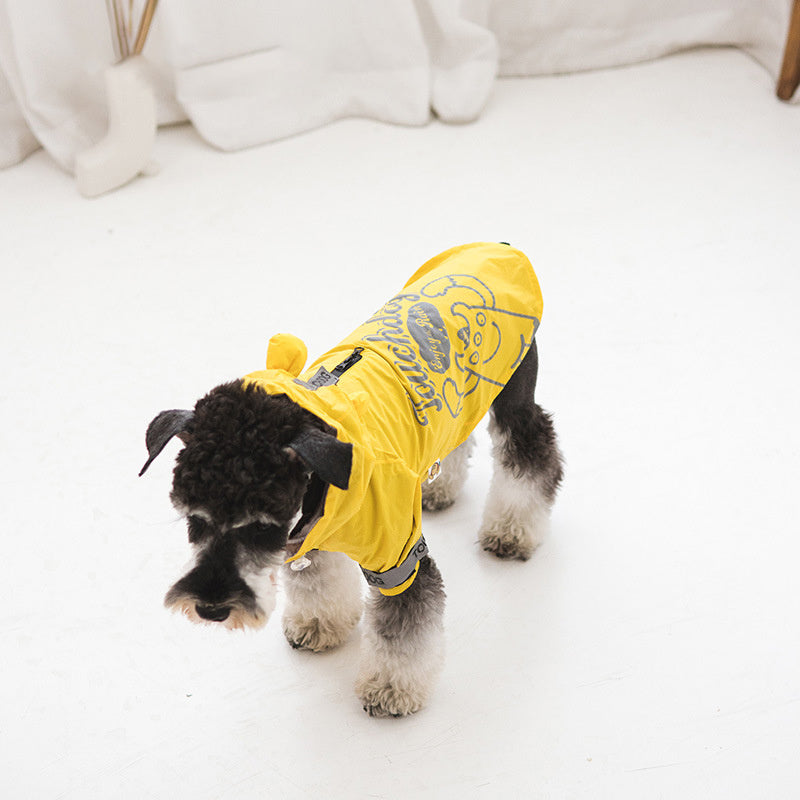 Impermeabile per Cani Modello Touch Dog – Stampa Granchietto con Cappuccio - Dog Moda