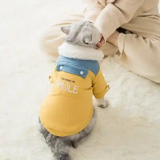 Cappotto per Cani Smile Khaki - Imbottito con Taschina by Dog Moda
