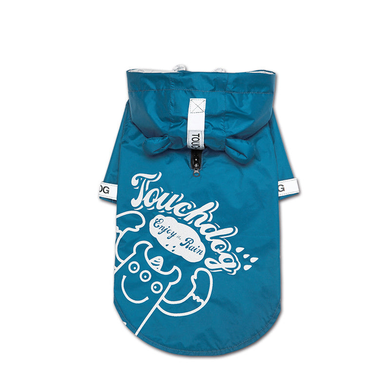 Impermeabile per Cani Modello Touch Dog – Stampa Granchietto con Cappuccio - Dog Moda