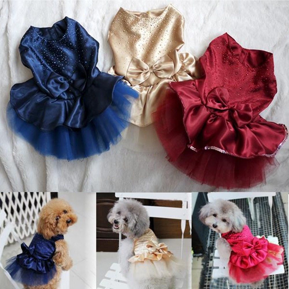 "Cleopatra" Satin Dog Formal Dress