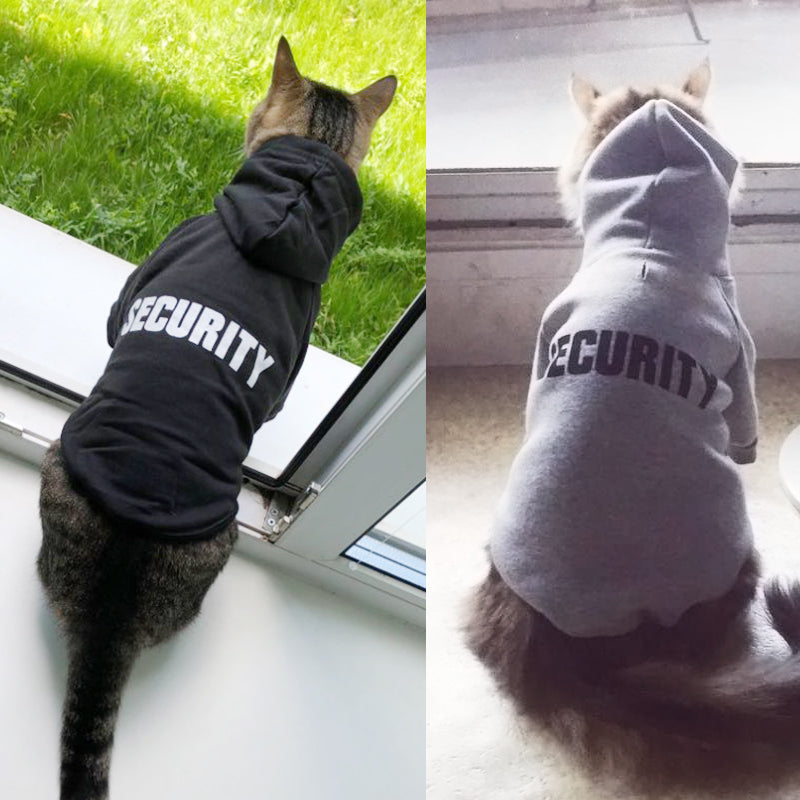 Felpa Security con Cappuccio per Cani e Gatti by Dog Moda
