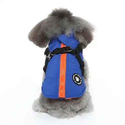 Cappotto Pettorina Integrata Cani - Pile Zip Antipioggia by null