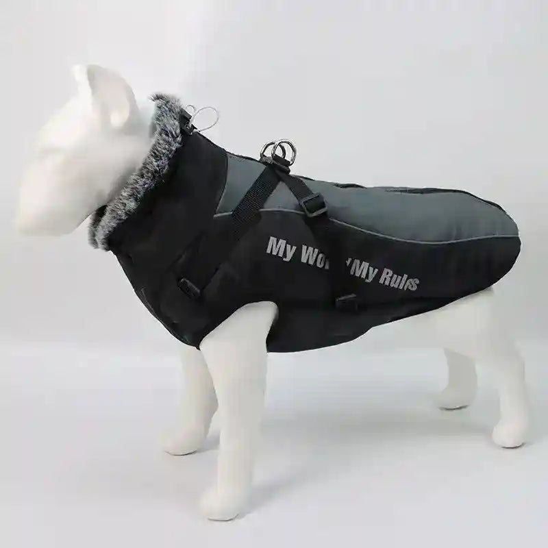Cappotto Cani Impermeabile Pettorina - Taglie Grandi XL by Dog Moda