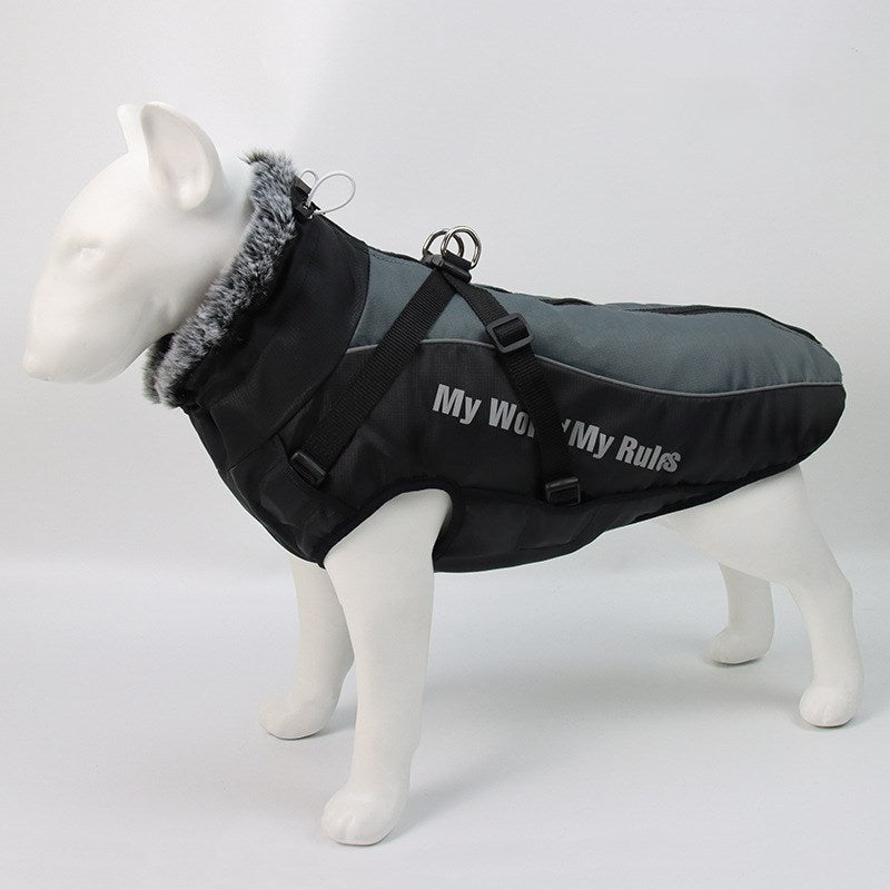 Waterproof Dog Coat Harness - Large Sizes XL