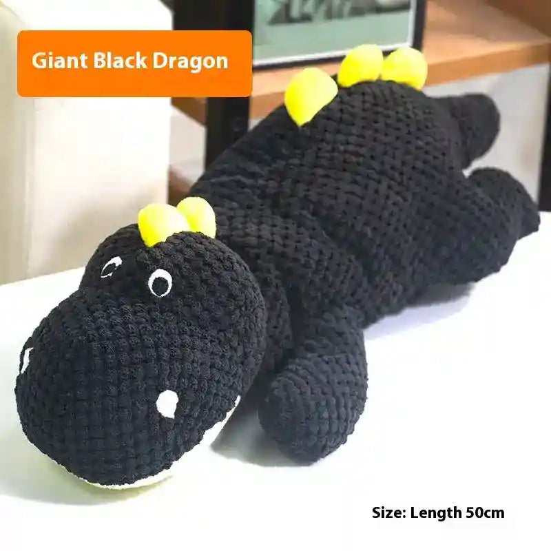 ぬいぐるみ 黒いドラゴン 犬用 50cm インタラクティブ 柔らかい