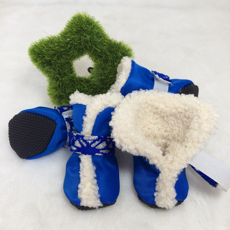 Scarpine Invernali per Cani in Pile Caldo Imbottite