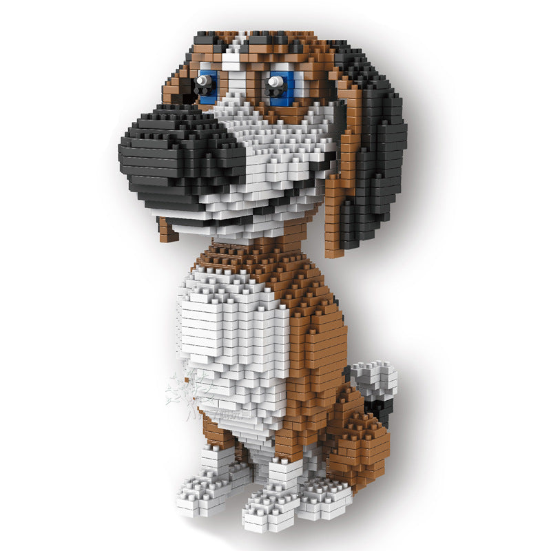 Juego de Bloques en Forma de Perro – Modelo Corgi y Teddy