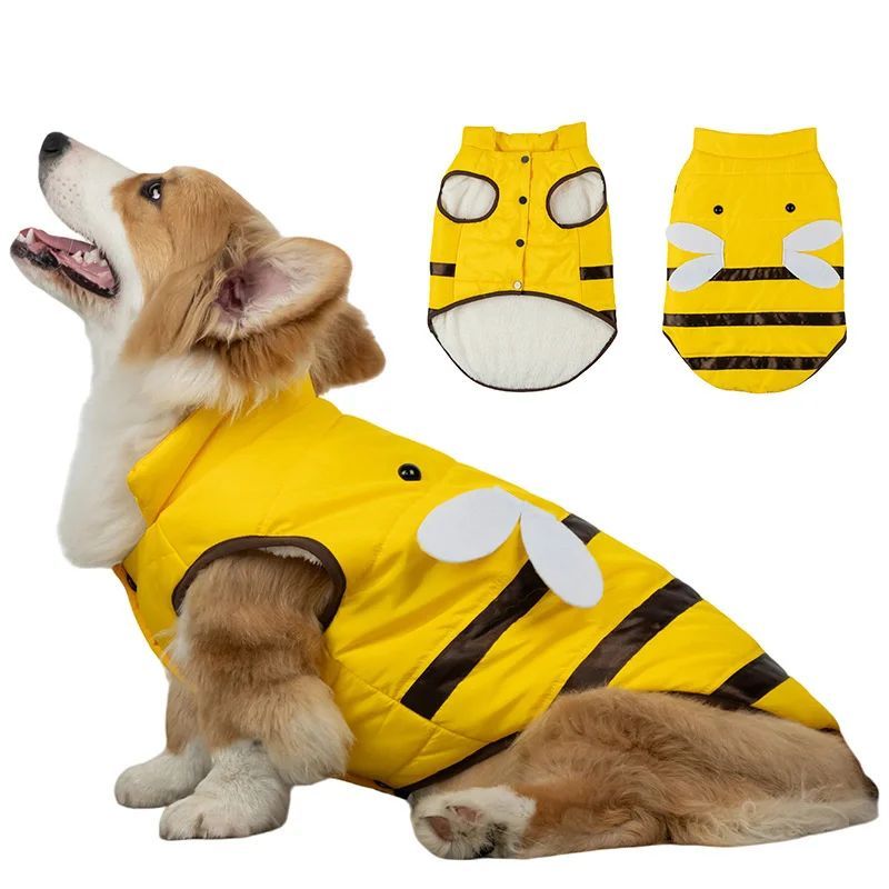 Cappotto Ape per Cani - Con o Senza Cappuccio, Morbido e Caldo