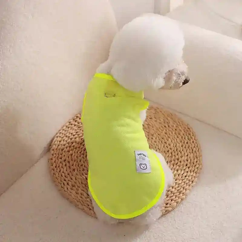 Maglietta per Cani "Lucky Bear" - Vest Smamicato con Anello per Guinzaglio by Dog Moda