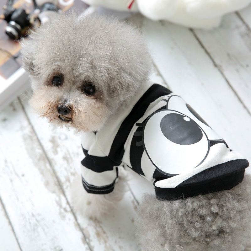 "Loving Eyes" Striped Dog Shirt