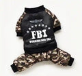 FBI hondenjas fleece - militaire camouflage 4 poten