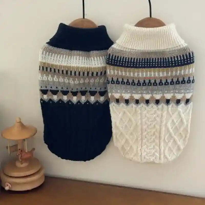 Maglione Virtù per Cani - Intrecciato Senza Maniche by Dog Moda
