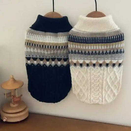Maglione Virtù per Cani - Intrecciato Senza Maniche by Dog Moda