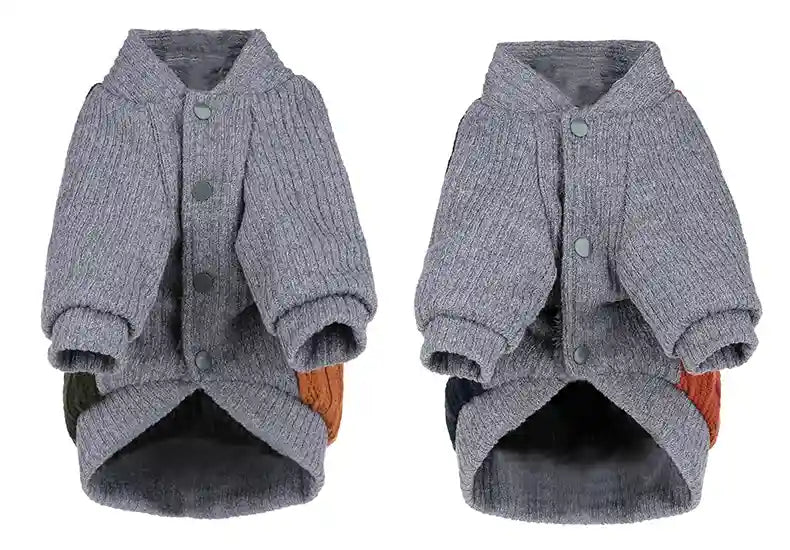 Maglione Cani Treccia Pile - Doppio Taschino Caldo by Dog Moda