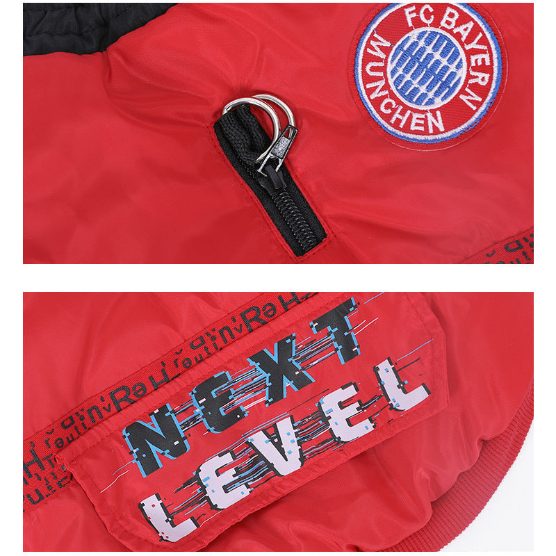 Red Dog Jacket with Rings "Next Level"