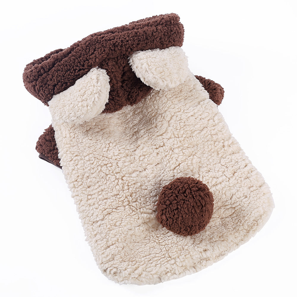 Felpa per Cani Grandi con Cappuccio e Orecchie "Bear" – Stile e Comfort per le Razze di Taglia Grande