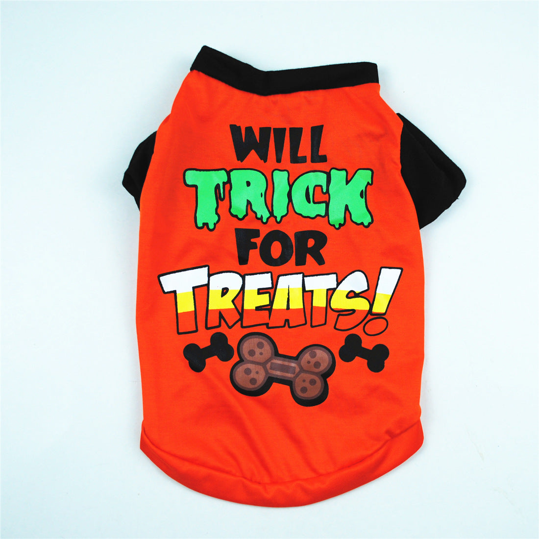 Small Dog Short Sleeve T-Shirt with Colorful Prints – Comfort and Style for Your Four-Legged Friend