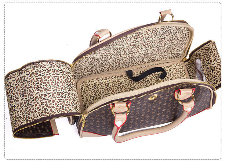 "Chanel" Eco-Leather Dog Carrier Bag