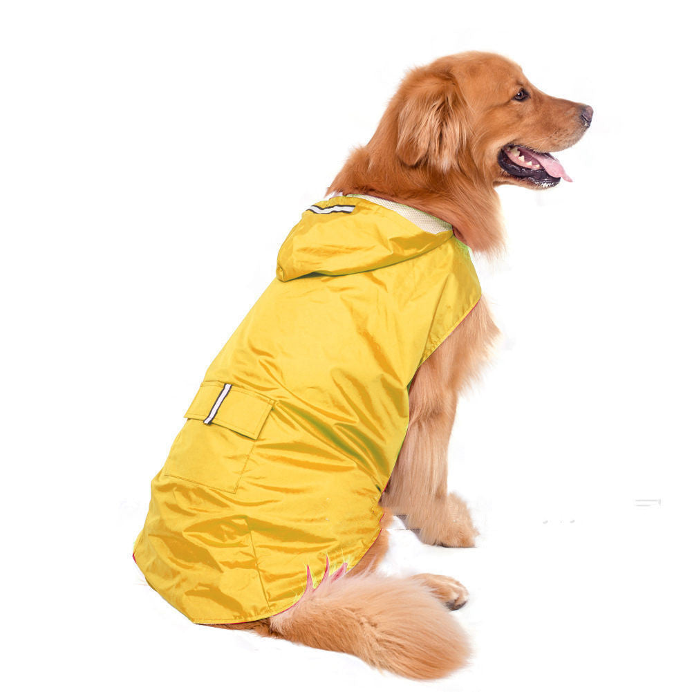 Raincoat for medium-sized dogs with velcro closure "Vasil"