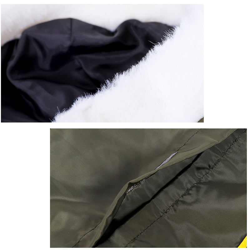 Cappottino per Cani con Cappuccio in Ecopelliccia - Dogmoda