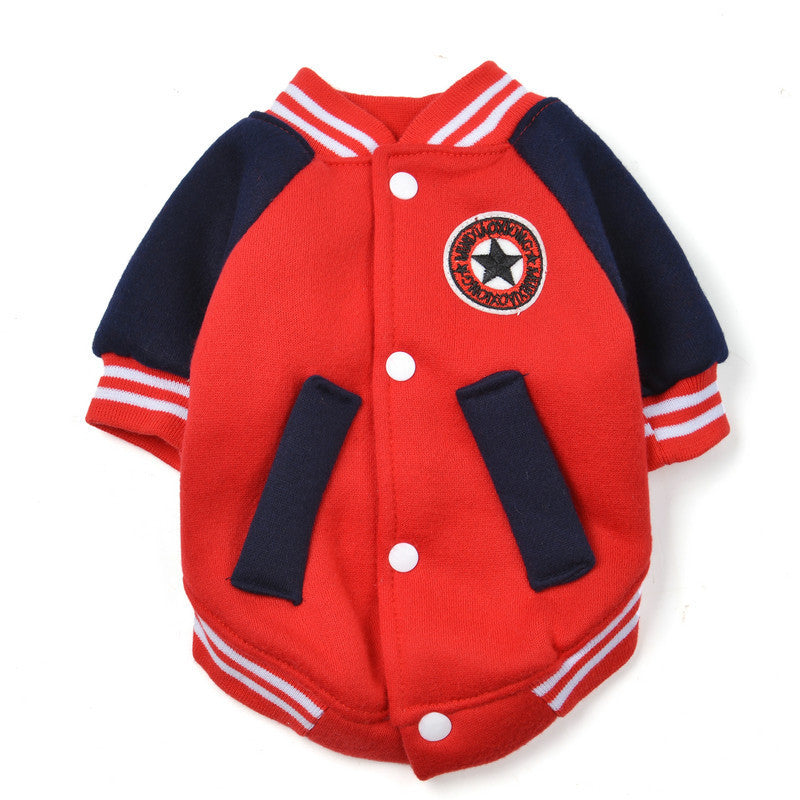 Dog Sweatshirt "Baseball Uniform" - Elegance and Comfort for Winter