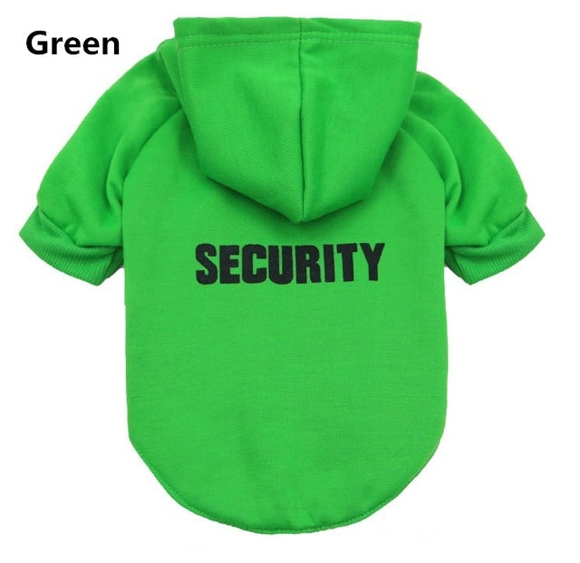 Felpa Security con Cappuccio per Cani e Gatti by Dog Moda