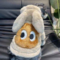 Cappotto con cappuccio coniglio per cani in pile – Modello Rabbit
