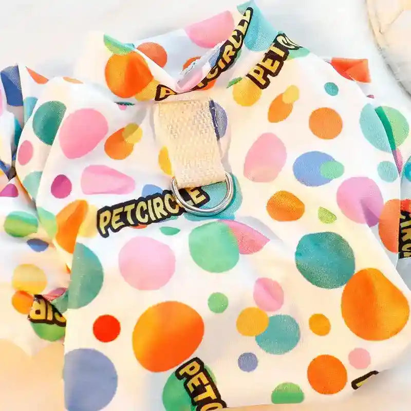 Tutina colorata per cani “Pet Circle” in cotone con anello by Dog Moda