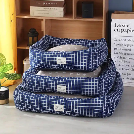 Cuccia Rettangolare per Cani - Lino Naturale Premium by Dog Moda