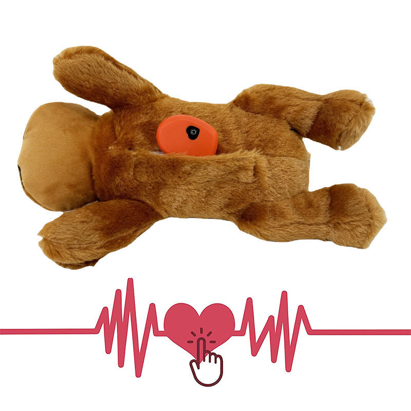 Plush Heartbeat Doll Dog Toy – Anti-Stress Plush with Heartbeat