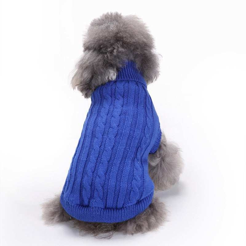 Dog Sweater "Friends" - Cable Knit, Perfect for Poodles! 