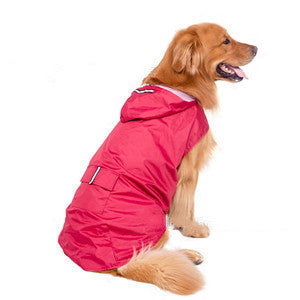 Raincoat for medium-sized dogs with velcro closure "Vasil"