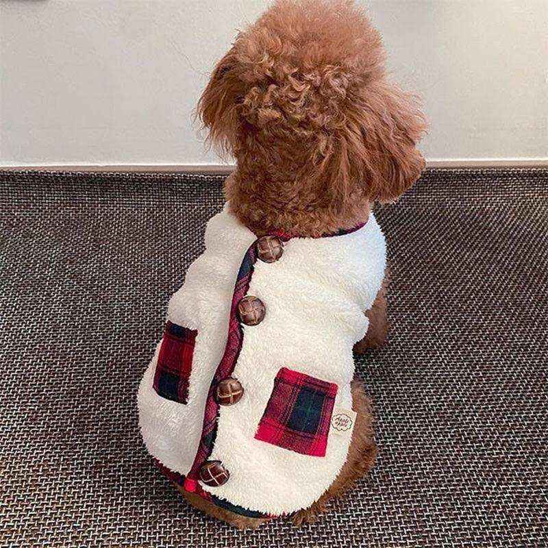 For Autumn And Winter, Puppies, Two-legged Vests, Small And Medium-sized Dogs, Fleece Jackets, Cat Coats, Scarves, Pet Clothes by Dog Moda