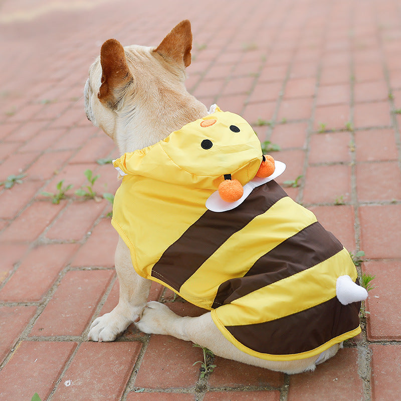 Dog Raincoat "Bee" Cute and Functional for Rain