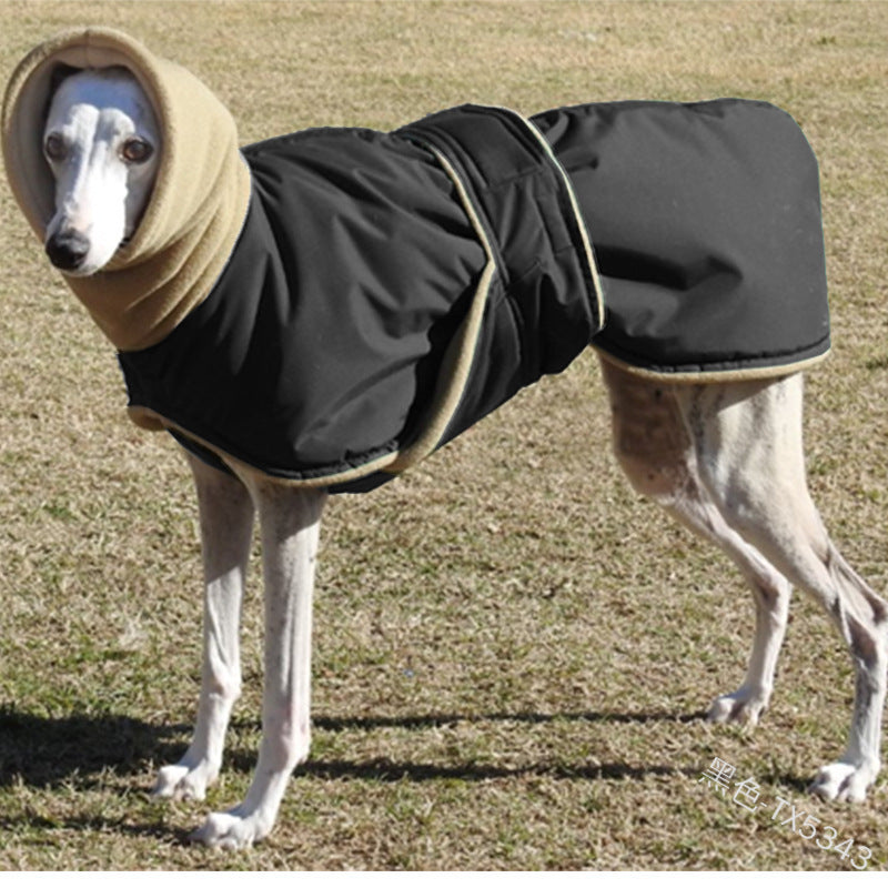 Cappotto per Alano in Pile e Tessuto Tecnico - Comfort e Protezione