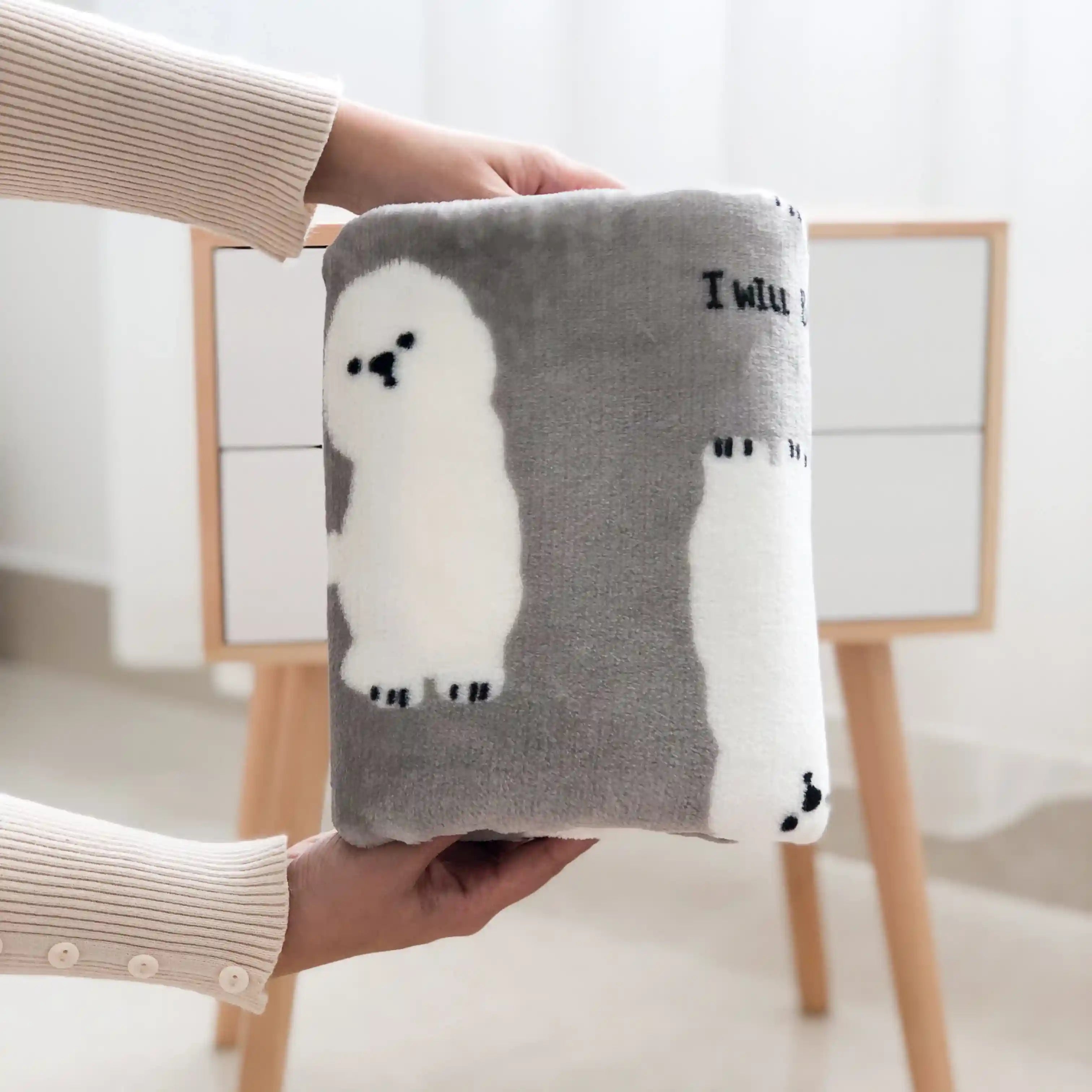 犬と猫用ブランケット - 柔らかく暖かいプリント付き