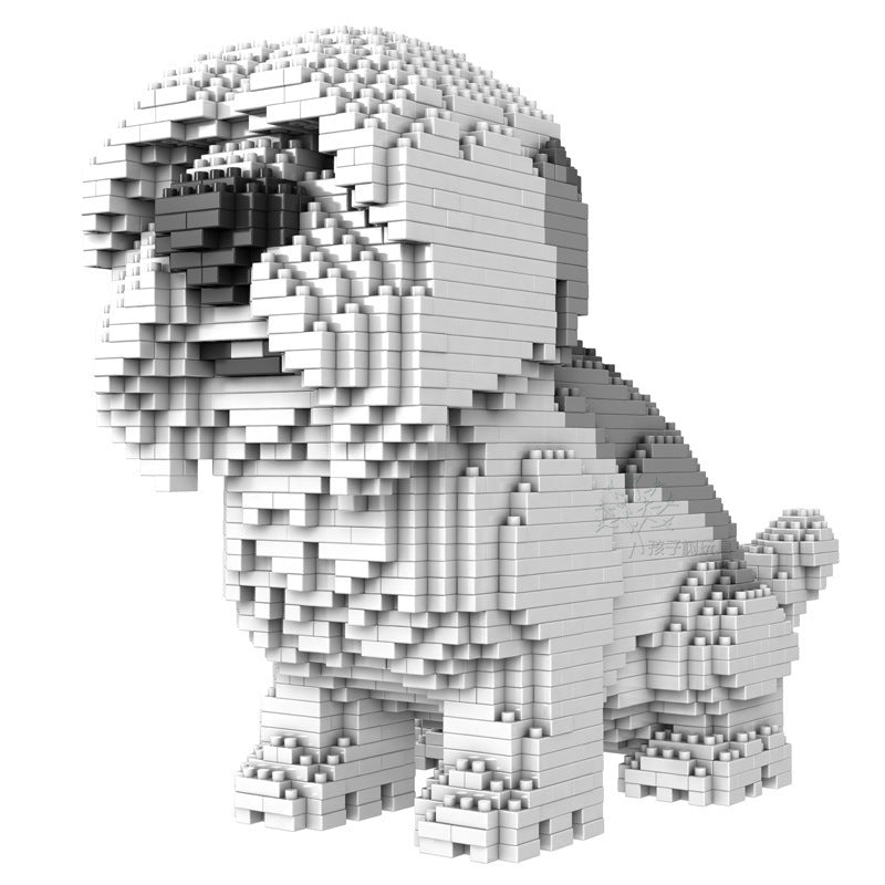 Juego de Bloques en Forma de Perro – Modelo Corgi y Teddy