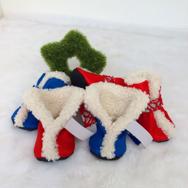 Scarpine Invernali per Cani in Pile Caldo Imbottite
